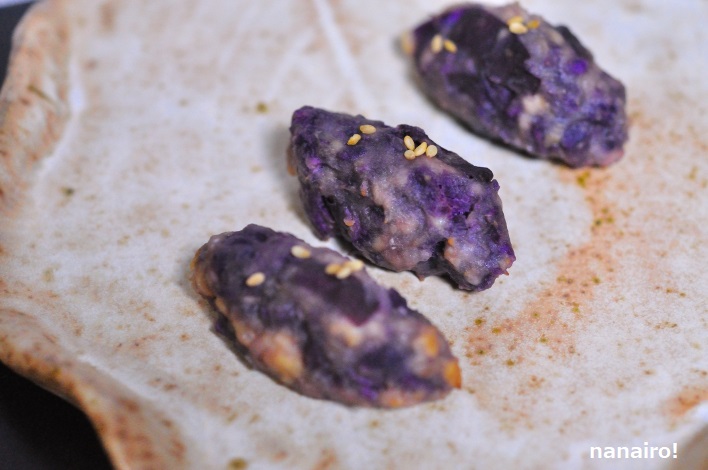みりん粕と紫芋のスイートポテト