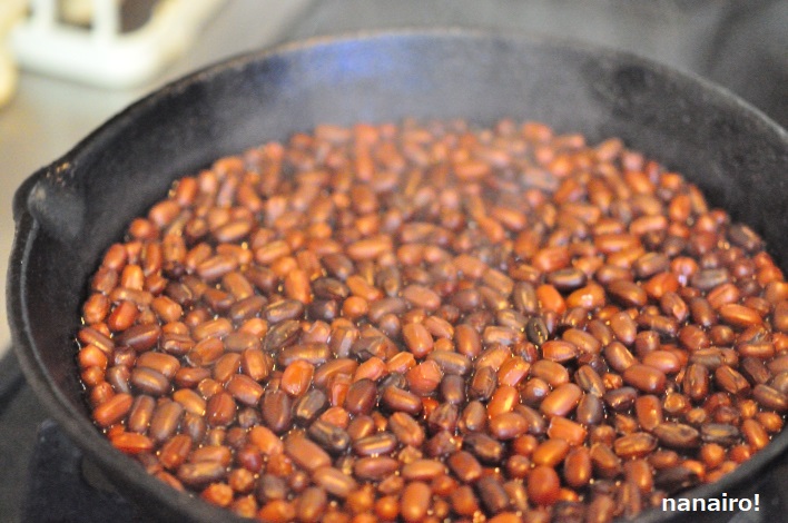 40分煮た小豆